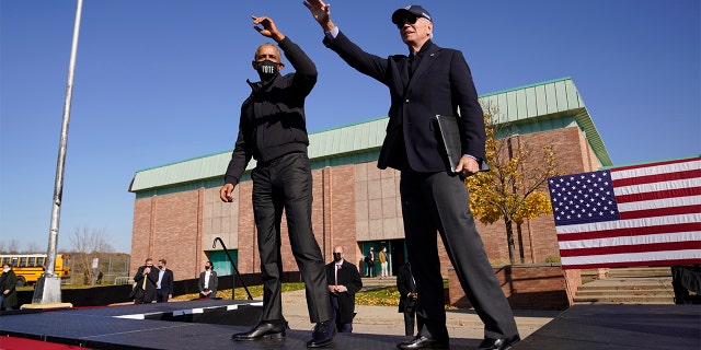 Obama, Biden make first joint appearance in Michigan: 'We're done with the chaos' - Fox News