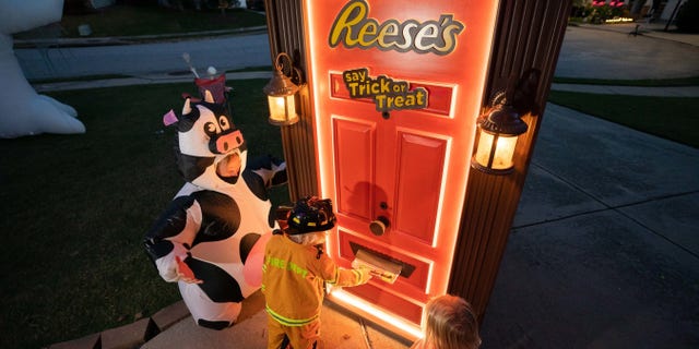 The door is on its candy-giving tour around the country.