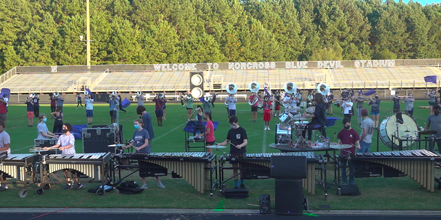 The Norcross marching band practicing before its next performance. (Source/Fox News )