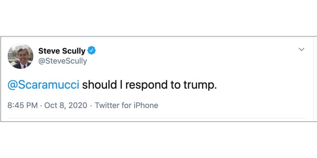 C-SPAN's Scully on leave admitting lying about Trump tweet, Twitter account being hacked 2 Scully TWEET