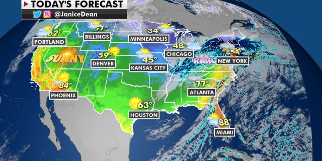 The national forecast for Oct. 29, 2020.