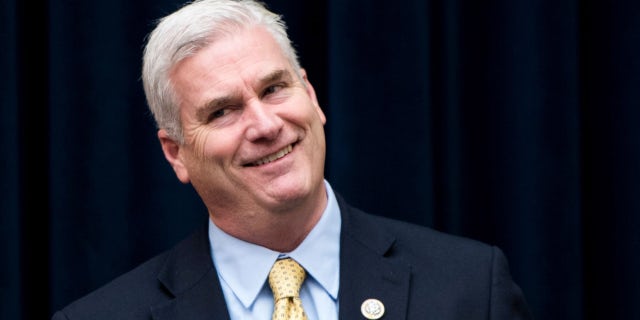 Rep. Tom Emmer, R-Minn., arrives for a House Financial Services Committee hearing on "Examining the SEC's Agenda, Operations and Budget" Oct. 4, 2017.