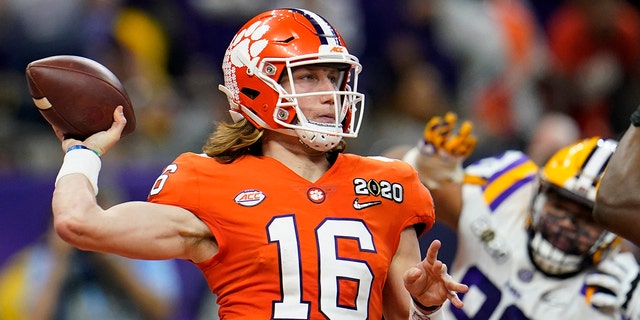 Georgia Tech will play at home against the nation's top-ranked team for the first time in 40 years when No. 1 Clemson, let by the high-profile tandem of quarterback Trevor Lawrence and running back Travis Etienne, puts its perfect record on the line on Saturday, Oct. 17. (AP Photo/David J. Phillip, File)