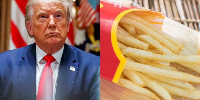 President Trump on Wednesday retweeted a link to a 2018 study that suggested a chemical used in McDonald's cooking oil could aid in the cultivation of hair follicle germs. (AP Photo/Alex Brandon; iStock)