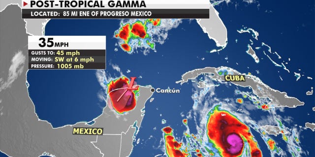 Mexico's Yucatan Peninsula is still feeling the impacts from Tropical Storm Gamma.