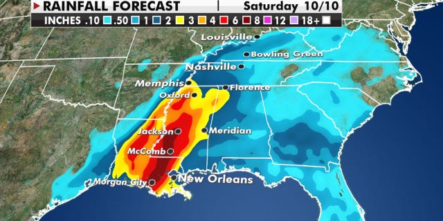 Heavy rain and a flash flooding threat are possible into the weekend as Hurricane Delta approaches the Gulf Coast of the U.S.