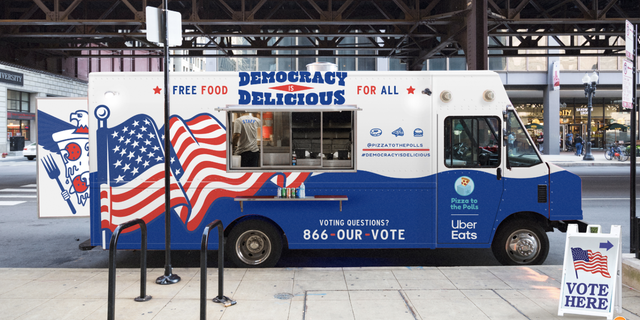 In a patriotic pitch celebrating Election Day, Uber Eats plans to deploy a fleet of food trucks to offer free fare to voters at polling sites across the country.