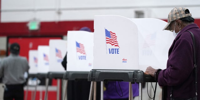 File photo of a voting location in the U.S.