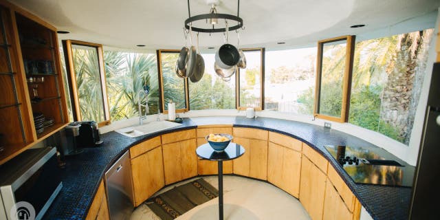 This distinctive house outside Austin, Texas, is on the market asking $2.2 million. (Compass)