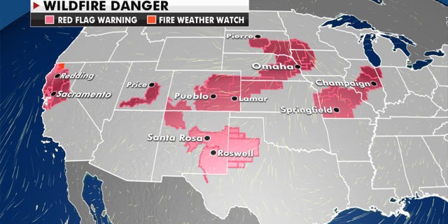California faces 'critical' wildfire risk as heat wave builds, winds may 'hamper' containment efforts 5 Areas at risk of fire danger for Wednesday, Oct. 14, 2020.