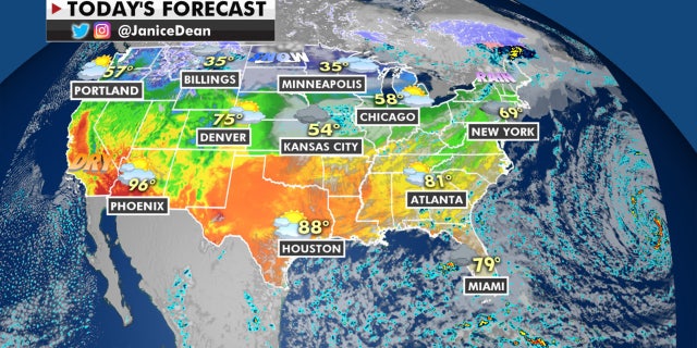 National forecast for October 21, 2020.