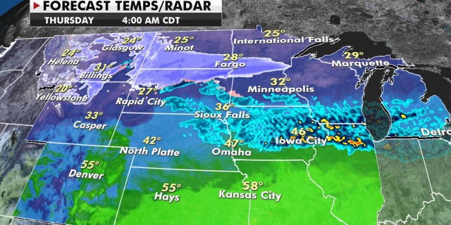 There is another round of snowfall across the upper Midwest on Wednesday.