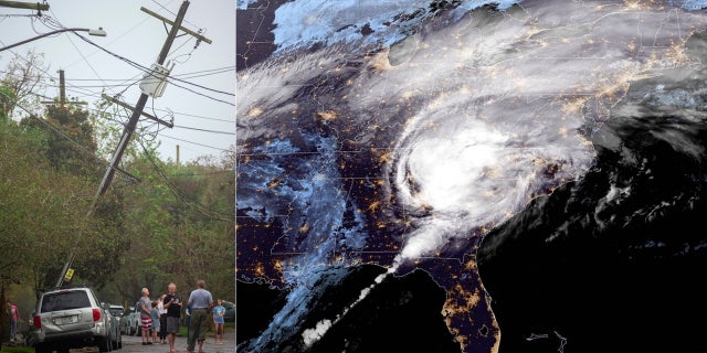 Damage in New Orleans after Hurricane Zeta roared through. The storm is now moving through the South headed to the Northeast, bringing damaging winds to millions.