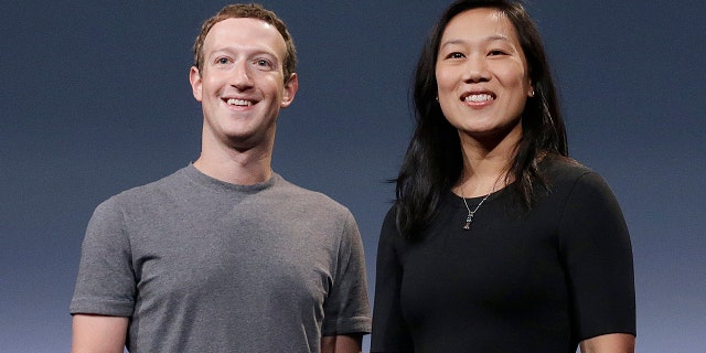 Facebook CEO Mark Zuckerberg and his wife, Priscilla Chan