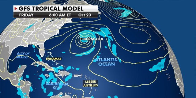 The system may bring impacts to Bermuda by the end of the week.