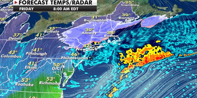 Zeta will interact with another system, bringing snow to the Northeast.