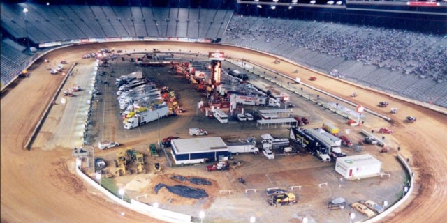 Bristol Motor Speedway was previously covered in clay for World of Outlaws races in 2000 and 2001.