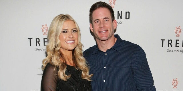 Christina Haack with her first husband Tarek El Moussa. They still film "Flip or Flop" together on HGTV. 