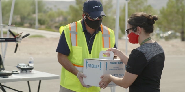 Nevada Donor Network and MissionGo conducted two tests that involved delivering corneas to a regional hospital and flying a research kidney 10.3 miles.