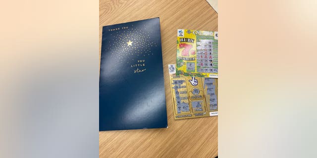A person who recently spent the night in police custody in England surprised the local department with a sarcastic thank you note and winning lottery tickets following their stint.