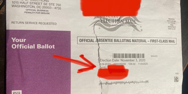 A picture of the mailing Gidley uploaded.