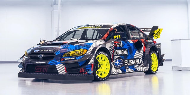 Pastrana's Subaru WRX STI was specially built for the