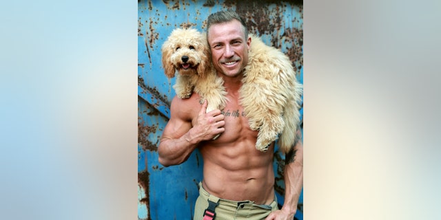 Nathan and Leo the dog appear together in this year's