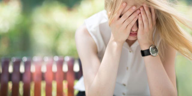 frustrated young woman