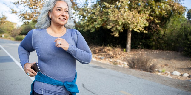 woman jogging