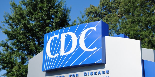 Close-up of the signboard at the entrance of the Centers for Disease Control and Prevention. 