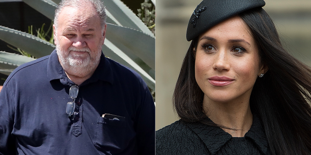 The British tabloid published a private letter Meghan Markle (right) wrote to her father, former Hollywood lighting director Thomas Markle (left).