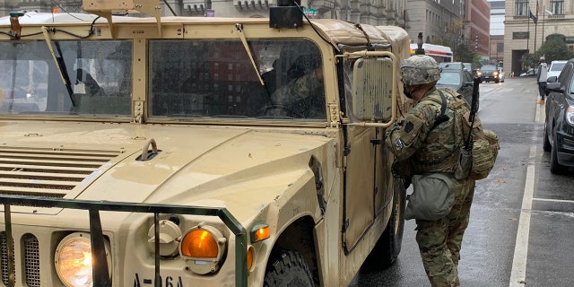 National guard arriving philly city hall