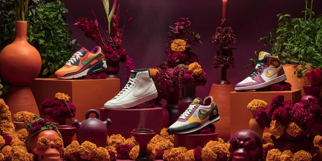 Nike's newest Dia de Muertos collection will be released worldwide on Oct. 15. (Nike)