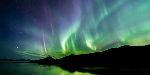 Aurora Borealis (northern lights) in southeast Alaska seen in late summer -file photo.  