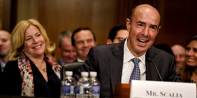 September 2019: Eugene Scalia, U.S. secretary of labor nominee for U.S. President Donald Trump, speaks during a Senate Health, Education, Labor and Pensions Committee confirmation hearing in Washington, D.C. Photographer: Melissa Lyttle/Bloomberg via Getty Images