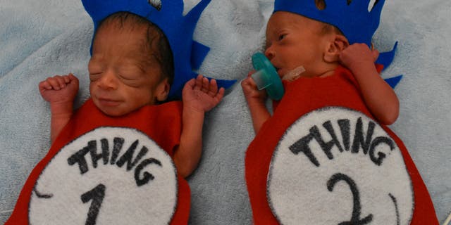 The NICU team handmade the costumes.