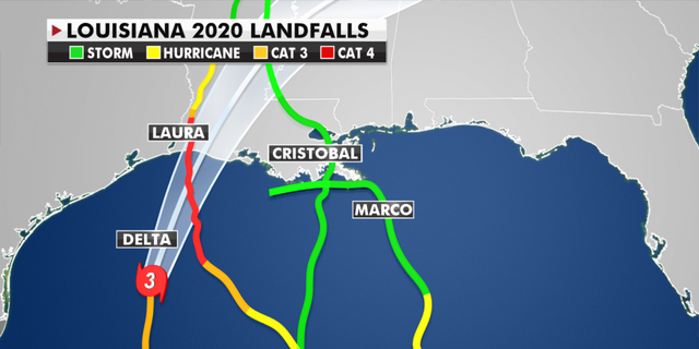Hurricane Delta Forecast To Follow Lauras Path Will Weaken After 9849