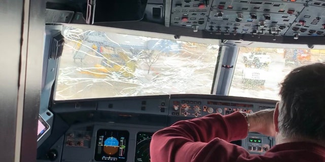 No one was hurt and the flight landed safely.