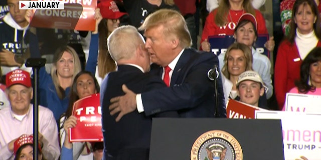 President Trump joins U.S. Rep. Jeff Van Drew at a rally in Wildwood, NJ.