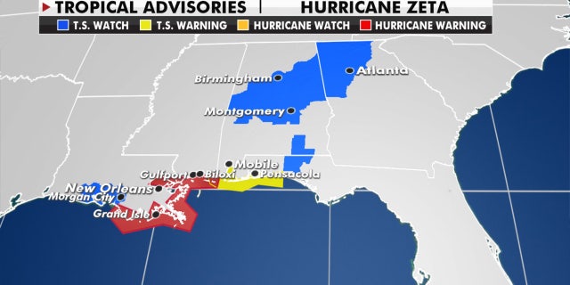 Hurricane Zeta expected to become even stronger before it makes landfall in Louisiana 3 Hurricane and tropical storm warnings as Hurricane Zeta approaches the Gulf Coast.
