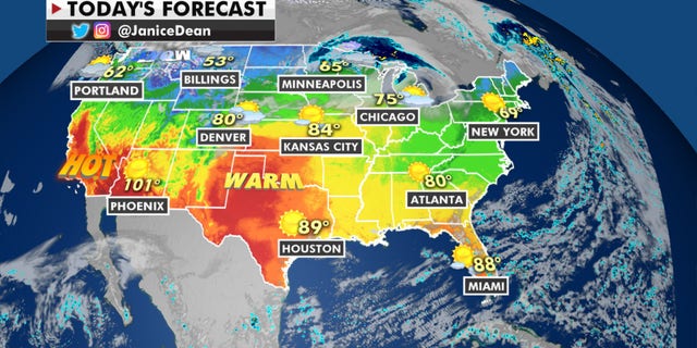 California faces 'critical' wildfire risk as heat wave builds, winds may 'hamper' containment efforts 6 The national forecast for Wednesday, Oct. 14, 2020.