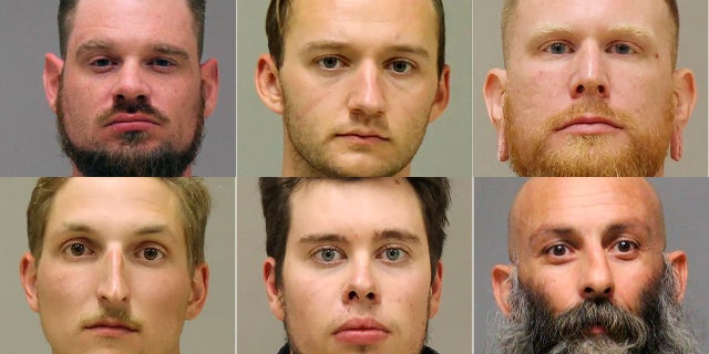 最佳, from left to right: Adam Dean Fox; Kaleb Franks; Brandon Caserta Bottom, from left to right: Daniel Harris; 泰·加宾; Barry Croft (Kent County Sheriff, Delaware Department of Justice)