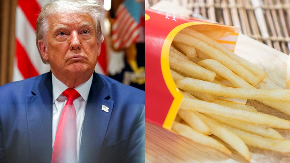 Trump Suggests Mcdonald S French Fries Are Responsible For Keeping His Hair From Falling Out Fox News