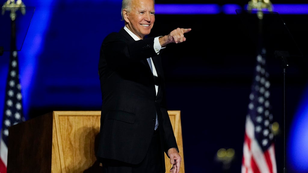 Biden said two months ago he would not declare victory until this happened...