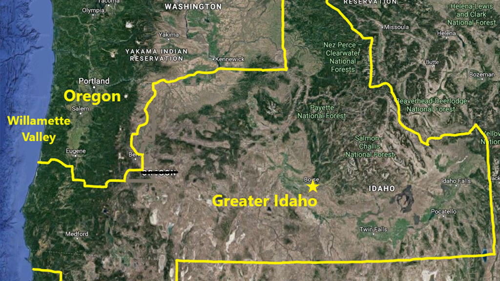 Rural areas vote to look at seceding from state to join ‘Greater Idaho’