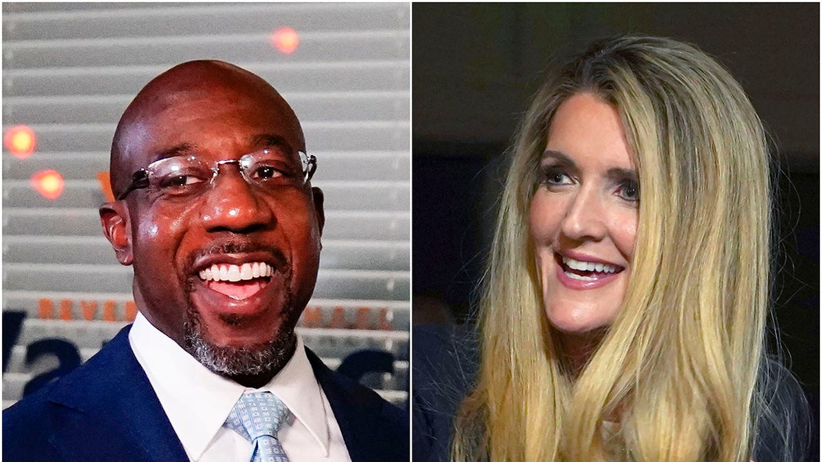 The Rev. Raphael Warnock, left, a Democratic candidate for the U.S. Senate, is challenging Republican incumbent U.S. Sen. Kelly Loeffler in a Jan. 5 runoff election. (Associated Press)