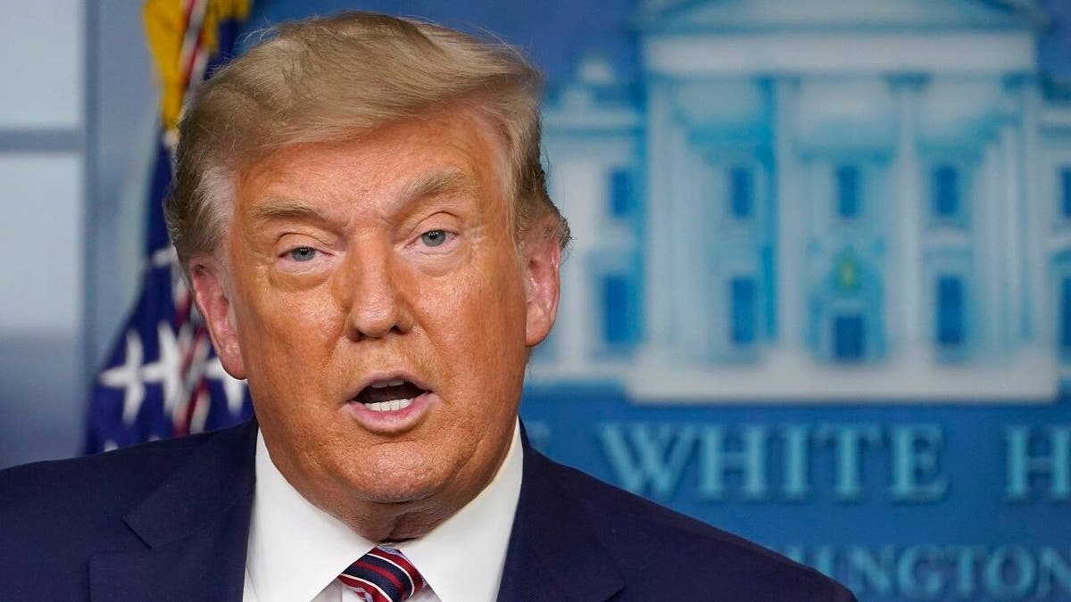 President Donald Trump speaks during an event in the briefing room of the White House in Washington, Friday, Nov. 20, 2020, on prescription drug prices.