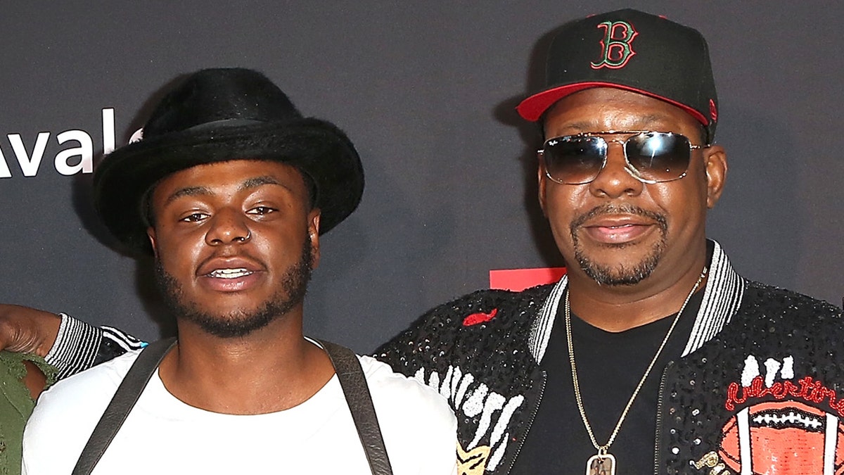 Singer Bobby Brown, right, with his son Bobby Jr., who was found dead Wednesday at age 28. (Getty Images)