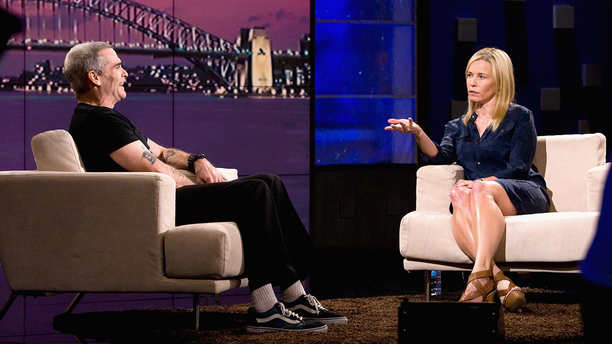 Chelsea Handler interviewing Henry Rollins during a 2011 edition of 'Chelsea Lately.' (Getty Images)