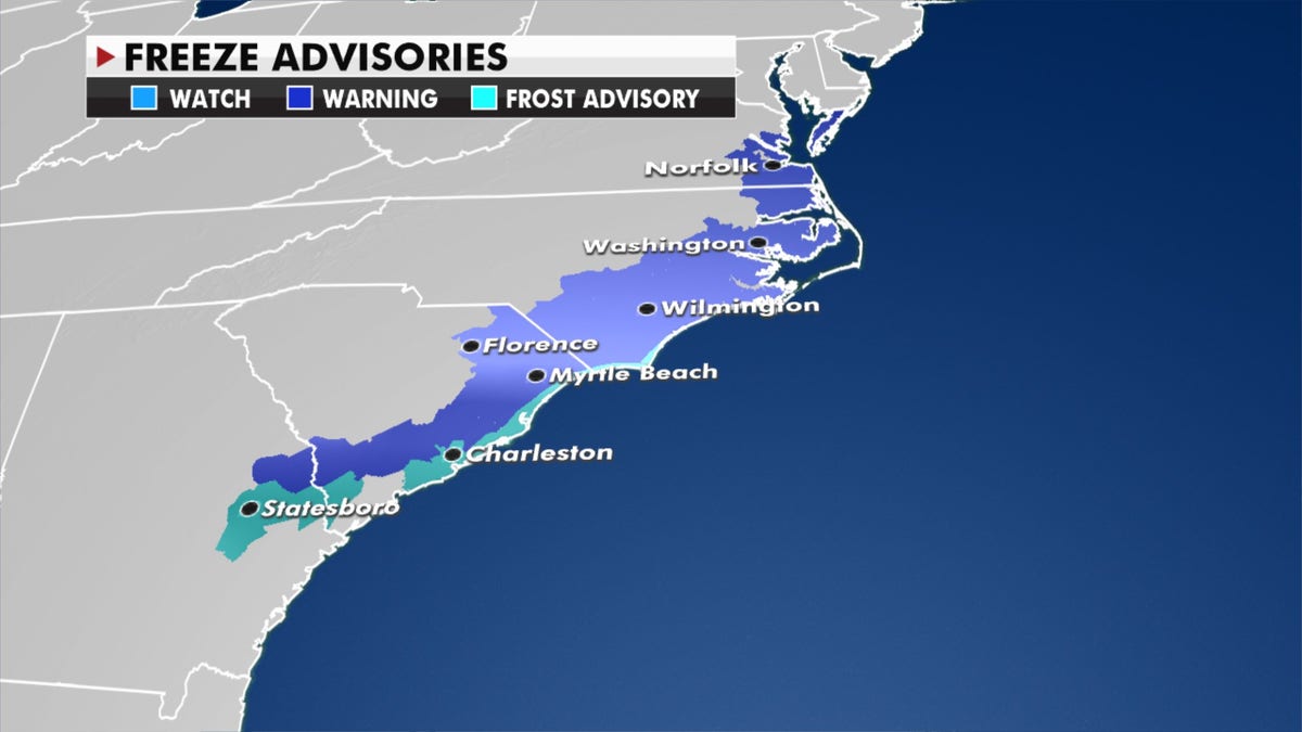 Freeze advisories.